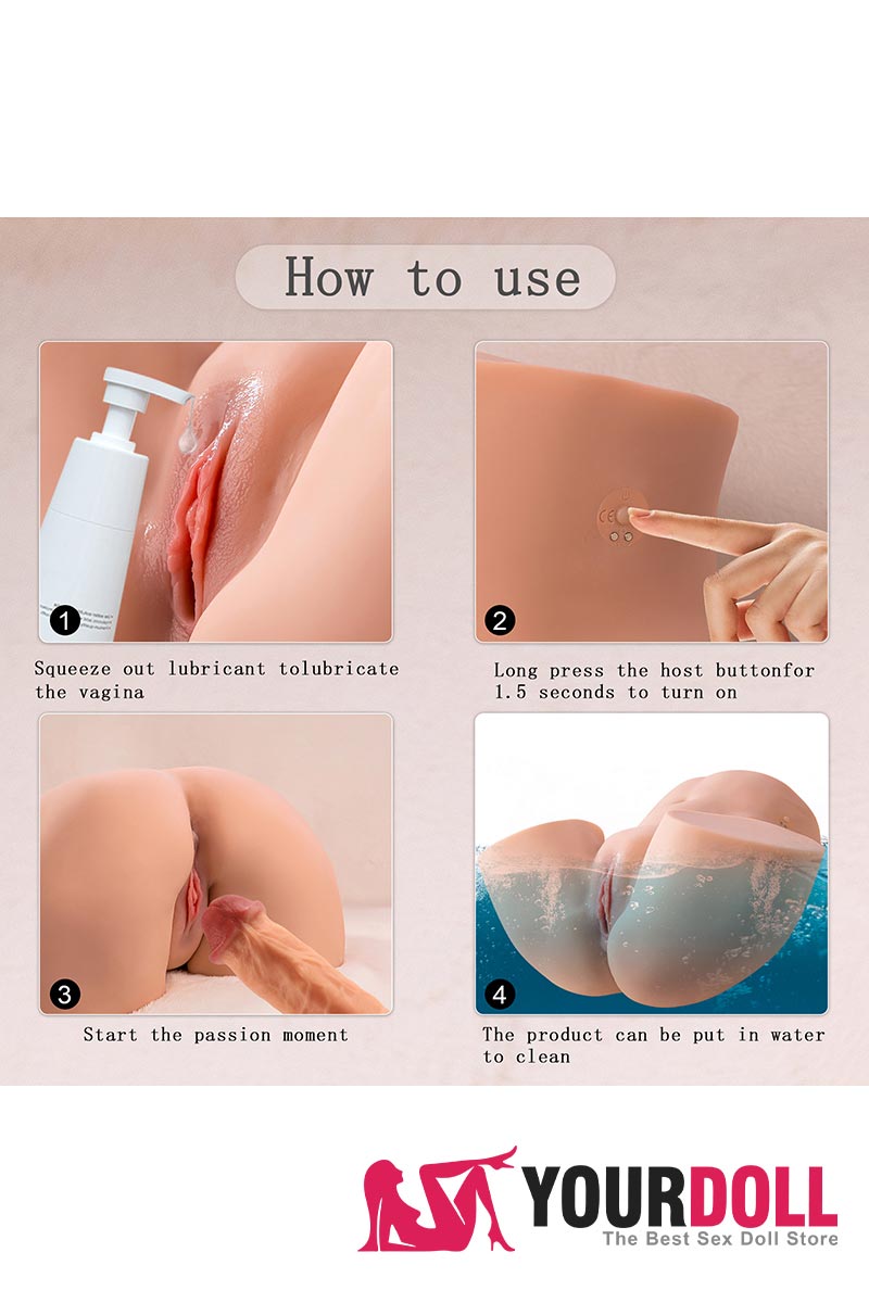 Electric Sex Doll Torso Ass Toy Michelle, In Stock